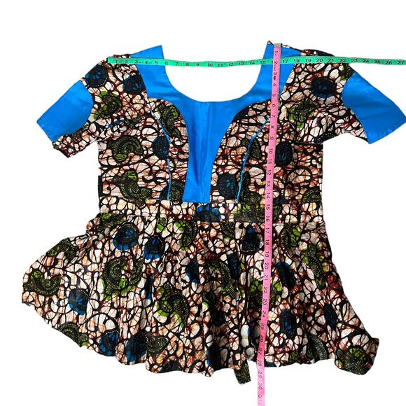 Structured Peplum Ankara Two Piece Set Plus Size 3X - Picture 11 of 14